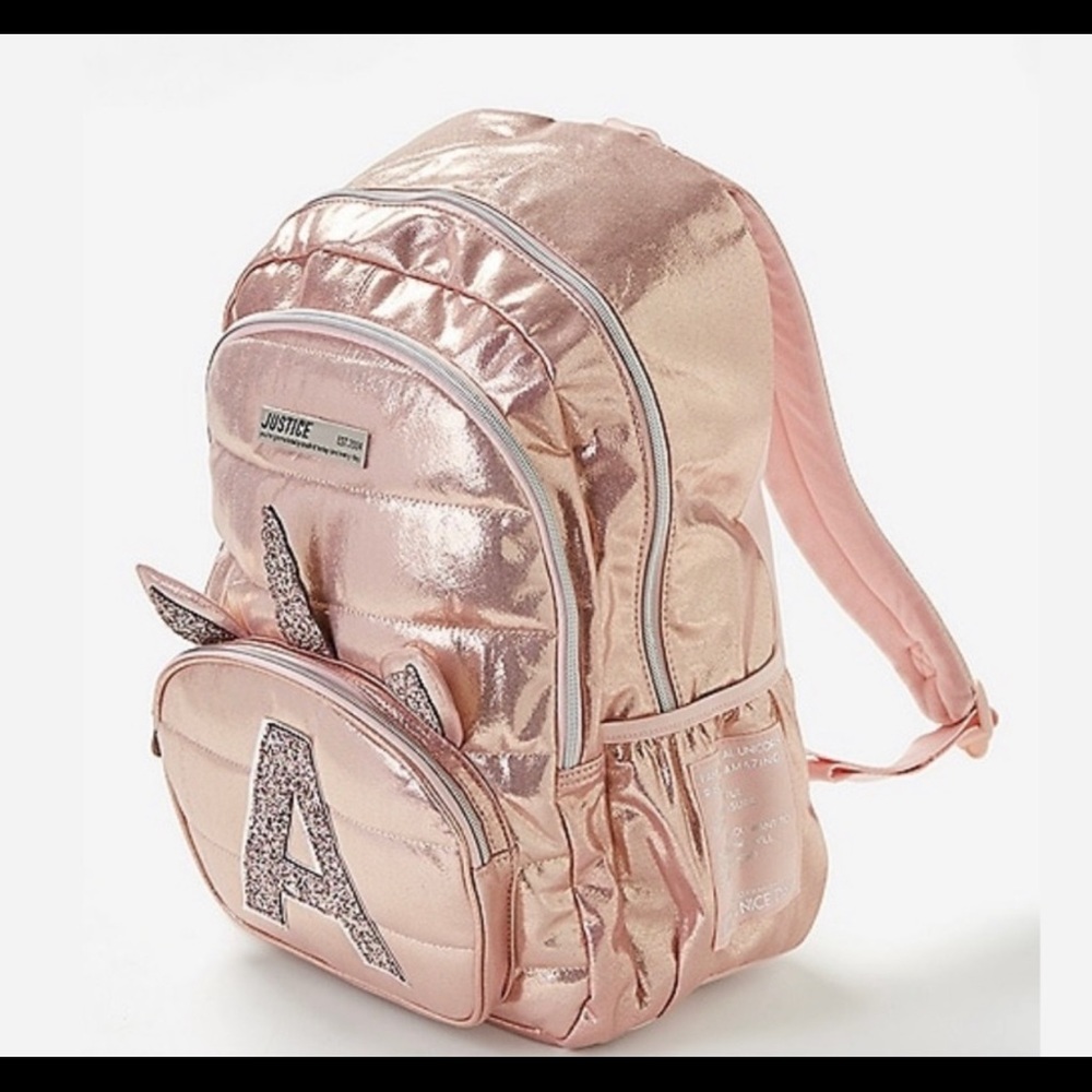 Justice unicorn book bag